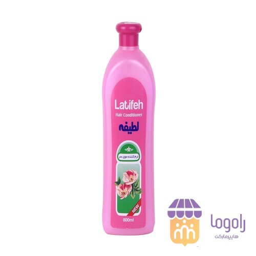 عکس  شامپو نرم کننده موی سر 800گرمی صورتی لطیفه