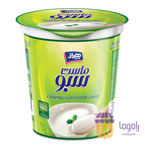 عکس  (هراز )ماست پروبیوتیک سطلی سبو1500گرم کم چرب