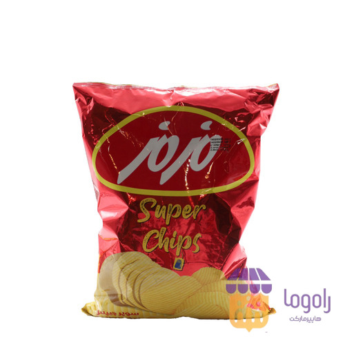 عکس  مزمز سوپر چیپس نمکی خانواده 245 گرمی