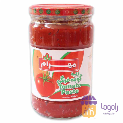 عکس  (مهرام) رب گوجه 700 گرمی شیشه